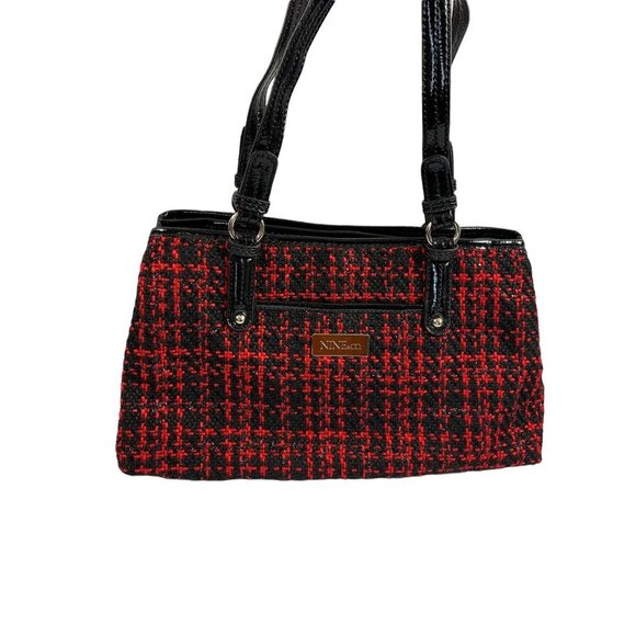 Nine & Co. Women's Plaid Red & Black Purse - Picture 3 of 8